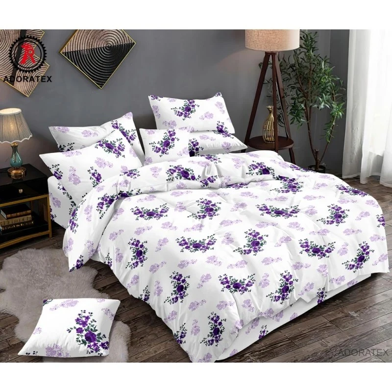 Printed 3-piece bed sheet set