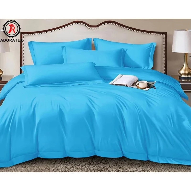 Pure color 3-piece bed sheet set